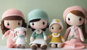 Boneca Amigurumi Crochê